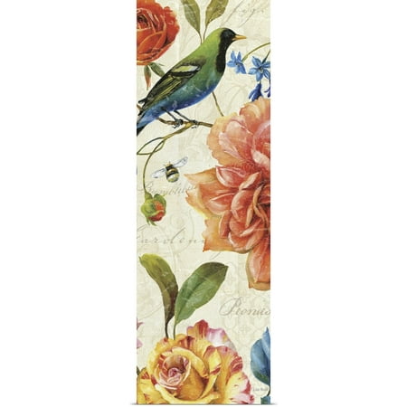 Great BIG Canvas | Rolled Lisa Audit Poster Print entitled Rainbow Garden VI - Cream