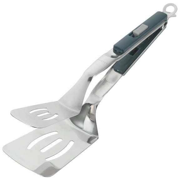 REACHISE Anti-Scald Spatula Tongs Multifunctional Stainless Steel Clip Grill BBQ Clamp Spatula