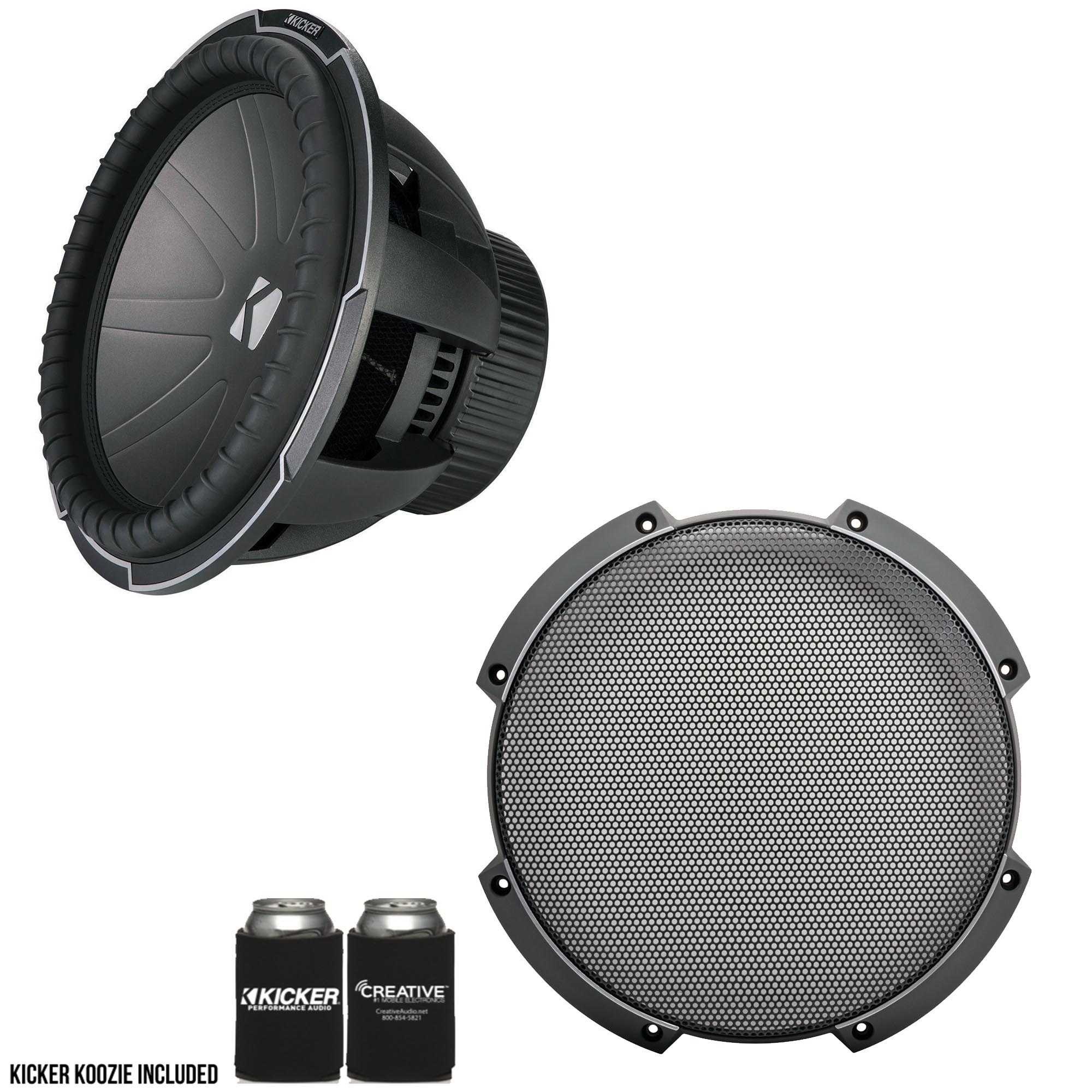 Kicker QClass Bundle A 42CWQ154 15" Dual 4Ohm CompQ Subwoofer With