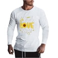 thumbnail image 1 of Blusa informal de manga larga con cuello redondo y estampado divertido para hombre Pompotops  oipoqjl1928, 1 of 8