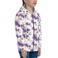 thumbnail image 5 of Sikiie Orchids Flowers Zip Up Hoodie Teenage, hoodies for Teenage, Zipper Sweatshirt Jacket for Daily, Traveling-Medium, 5 of 6