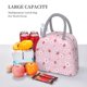 thumbnail image 5 of Fotbe Hand Drawn Strawberry Bolsa de Almuerzo con Estampado, Lonchera Aislada, Contenedor de Comida Reutilizable Tipo Cooler a Prueba de Fugas, 5 of 6