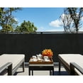 thumbnail image 3 of 2.5' x 50' Black Residential Commercial Privacy Deck Fence Privacy Screen 200 GSM Weather Resistant Outdoor Protection Fencing Net for Balcony Verandah Porch Patio Pool Backyard, 3 of 5