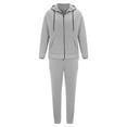 thumbnail image 6 of Dxzfnsa Sweat Suits for Men Men's Fleece Solid Color Hoodie Sets Casual Athletic Long Sleeve Hoodies and Sweatpants Outfits Jogging 2 Piece Tracksuits, 6 of 8