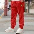 thumbnail image 4 of Dalix Alien Embroidered Jogger Pant Soft Fleece Relaxed Fit Lounge Mens in Red M Medium, 4 of 5
