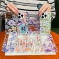 thumbnail image 5 of Allytechgroup iPhone 16 Case Clear, Fashion Flowers Design Slim Shell Back Cover Shockproof Anti-Scratch Bumper Luxury Phone Case for Apple iPhone 16, 5 of 6