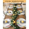 thumbnail image 4 of 15 Inch Round Placemats Set of 6, Easter Bunny Non Slip Heat Insulation PP Table Mats, Farmhouse Colorful Eggs Tulip Wooden Grain Washable Place Mats for Kitchen Dining Party Table Decor, 4 of 7