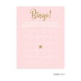 thumbnail image 1 of Signature Blush Pink, White, Gold Glittering Party Collection, Bingo Game Activity Cards, 20-Pack, 1 of 1