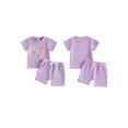 thumbnail image 2 of BemeyourBBs Toddler Baby Girl Boy Summer Clothes 2 Pieces Outfits Short Sleeve In My Toddler Era Letter Print T Shirt Tops Pockets Shorts Sets, 2 of 9