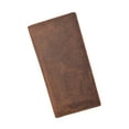 thumbnail image 6 of RFID Blocking Vintage Style Genuine Leather Simple Checkbook Cover RFID156HTC, 6 of 10