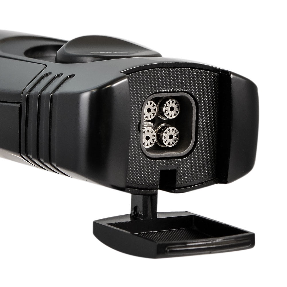 Vertigo Goliath (Big Buddha) Quad Torch Lighter with Punch Cutter - Black