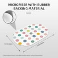 thumbnail image 2 of Colorful Dots Bath Mat Polka Diatomaceous Earth Bathroom Rugs Absorbent Stone Bath Mat Fast Drying Shower Rug Non Slip Doormat 15.7" x 23.6", 2 of 6