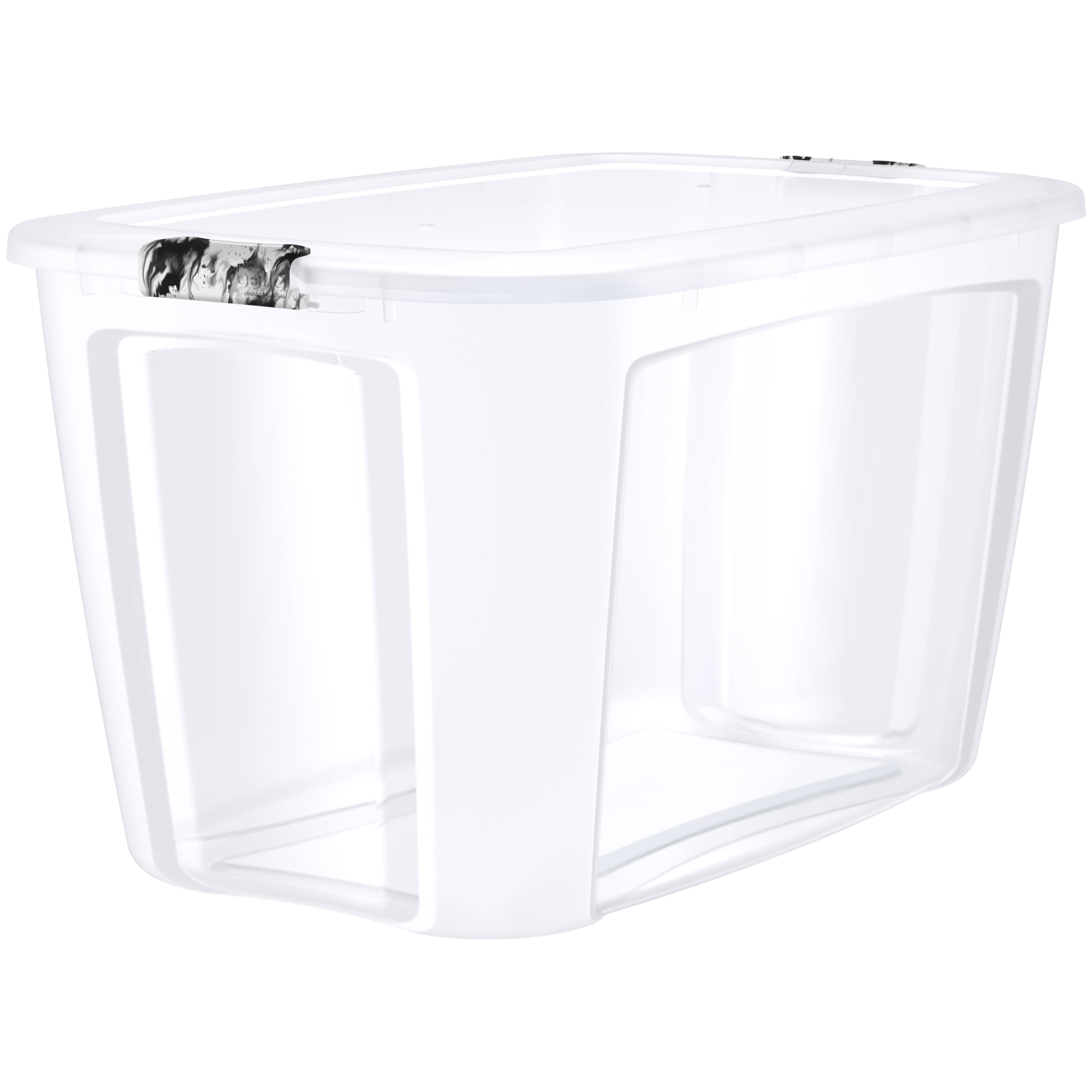 Clear Beauty Storage Container with Lid 8 x 4 – The Wax Connection