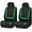 Green, variant on Car Seat Covers Front Set in Cloth, Car Seat Covers for Low Back Car Seats with Removable Headrest, Universal Fit, Automotive Seat Covers, Washable Car Seat Cover for SUV, Sedan, Van Green