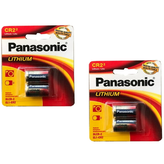 2x 2pk Panasonic 3V CR-2 Photo Lithium Battery 5046LC CR1025 CR15270 CR17335
