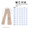 thumbnail image 5 of Jeans de mezclilla MCHK 6022. Corte wide leg. Color arena. Para mujer, 5 of 5