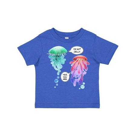 

Inktastic Funny I m Not Jelly Jellyfish in Blue and Pink Gift Toddler Boy or Toddler Girl T-Shirt