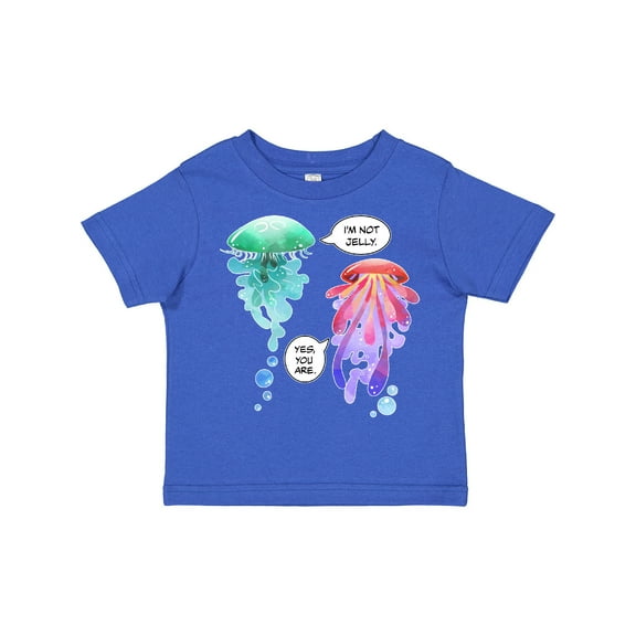 Inktastic Funny I'm Not Jelly Jellyfish in Green and Pink Boys or Girls Toddler T-Shirt