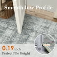thumbnail image 4 of BERTHMEER 5'x7' Area Rugs for Living Room Washable Bedroom Rugs Distressed Vintage Oriental Traditional Print Low Pile Dusty Blue Rugs for Dining Room Farmhouse Nonsilp Carpet, Dusty Blue, 4 of 6