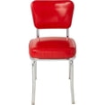 thumbnail image 2 of Diner Chair - Vinyl Seat, Chrome Frame - Fully Assembled Bistro Kitchen Chair, 2 of 6