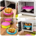 thumbnail image 2 of 3 Pcs Microwave Folding Tray,Kitchen Dish Steamer Microwave Steamer Tray Microwave Rack Tray Heating Layered Bacon Cooker for Microwave Oven Bacon Tray (Green), 2 of 6