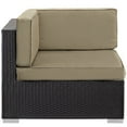 thumbnail image 3 of Corner Lounge Chair, Set of 2, Brown, Wicker Rattan, Outdoor Patio Balcony Cafe Bistro Garden Hospitality Restaurant, Modern Contemporary, HB36945, 3 of 4