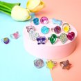 thumbnail image 2 of Jinsinto Little Girl Jewel Rings in Box, Adjustable, Girl Pretend Play and Dress Up Rings (24 Jewel Ring), 2 of 4