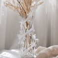 thumbnail image 7 of Ltvvegg 32.81ft Christmas Ribbon, 2.5in Ribbons Leaf Lace Shape Ribbons for Gift Wrapping Autumn Party Christmas Gifts Tree Decorations, White, 7 of 7