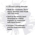 thumbnail image 3 of Swhacker Crossbow Broadhead (Pack of 3), 2.25-Inch/125 Grain, Silver, 3 of 7