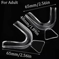 thumbnail image 2 of ALUED 2PCS Silicone Mouth Guard Night Sleep Teeth Clenching Grinding Dental Bite US, 2 of 5