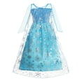thumbnail image 4 of Disfraz de Frozen para niña, vestido de princesa Elsa, Reina de la nieve, para fiesta de carnaval, Halloween, cumpleaños, 2024, 4 of 4