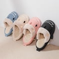 thumbnail image 2 of Pantuflas de algodón con tiburón para mujer, impermeables, antideslizantes, para interior y invierno, chanclas de tiburón, sandalias de felpa cálidas para parejas, zapatos planos para el hogar, 2 of 5