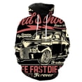 thumbnail image 1 of Sudadera con capucha y cremallera para hombre, diseño de coche clásico de dibujos animados, unisex, informal, con estampado 3D, de manga larga y gran tamaño, estilo Harajuku, 1 of 6