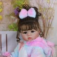 thumbnail image 3 of Rainbow Unicorn Baby Muñeca Infantil Reborn de 22 Pulgadas con Cuerpo de Vinilo, Atuendo y Accesorios, 3 of 16