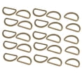 thumbnail image 1 of Unique Bargains 25mm Inner Width Zinc Alloy Flat Typed D Welded Ring Bronze Tone 25pcs, 1 of 2