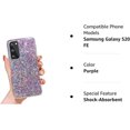 thumbnail image 7 of Galaxy S20 FE 5G Glitter Case, Sparkle Bling Shiny Diamond Slim Soft Reflective Clear TPU Rubber Bumper Girl Women Protective Case for Samsung Galaxy S20 FE 2020 (Purple), 7 of 7