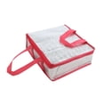 thumbnail image 4 of Bolsa de entrega de pizza aislada, bolsa de calentador de alimentos portátil con mango a prueba de agua de la bolsa de comestibles a prueba de agua de Rose Red 35x35x10cm, 4 of 8