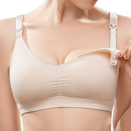 

Yubnlvae Womens Full Bust Breastfeeding Bra Maternity Bras Push Up Silk Seamless Pregnancy Bralette Underwear