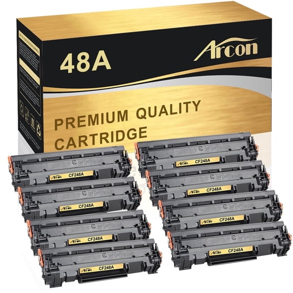 Arcon 8-Pack Compatible Toner for 48A CF248A works with LaserJet Pro M15w LaserJet MFP M28w M29w Pro M15a M16a M16w M28a M29a Printers (Black)