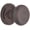 Rose, variant on Baldwin 5015190PRIV 5015 Privacy Door Knob Set - Black