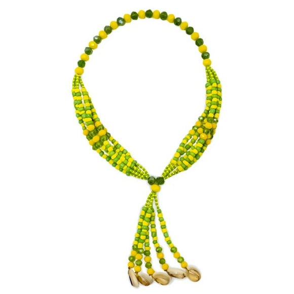 Collar Mazo Orula Moto Verde Amarillo Guía