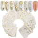 thumbnail image 2 of 30 unids/set de pegatinas de agua con diseño de flores y plumas doradas y plateadas para decoración de uñas para mujeres y niñas, herramientas de manicura para decoración de uñas DIY Tan Jianjun unisex, 2 of 2