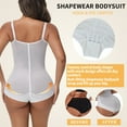 thumbnail image 3 of MISS COCOLI Women's Shapewear Bodysuit Tummy Control Body Shaper V Neck Bodysuit Waist Trainer, 3 of 6