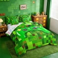 thumbnail image 2 of Erosebridal 3D Gaming Geometric 7-Piece Twin Bedding Sets For Kids Gamer,Pixelated Miners Gamer Bedding Comforter Set For Boys,Reversible, 2 of 7
