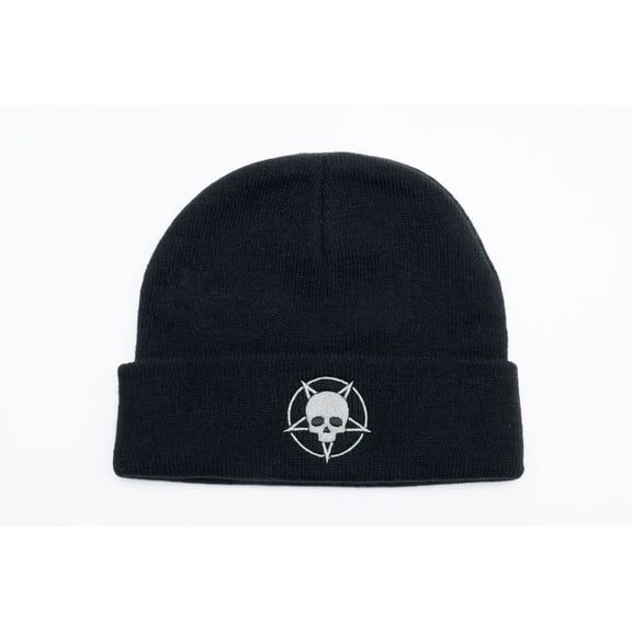 Halloween Skull Star Beanie - Cool Black Beanie For Men And Women