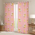 thumbnail image 2 of Manfei Yellow Bowtie Duck Curtains Pack of 2 (42x84 Each) for Boys Girls,Cartoon Bowknot Animal Curtains Blackout for Kids Teens,Super Cozy Room Decor, 2 of 6