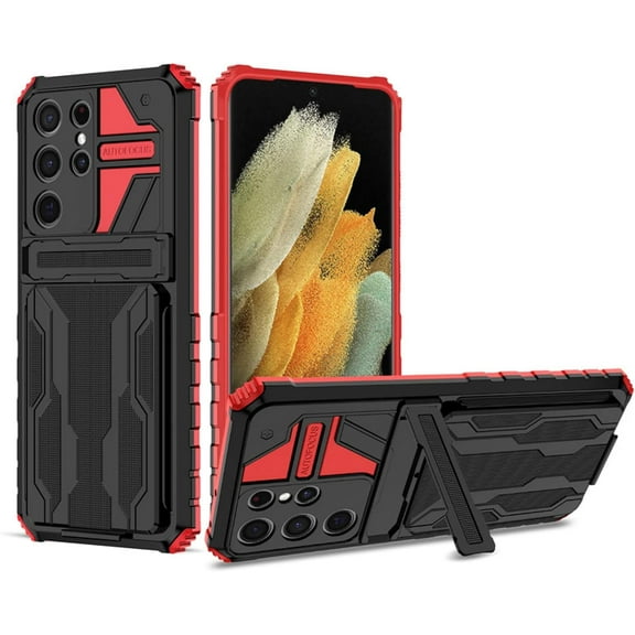 Shock Resistant Military Drop Case for Samsung Galaxy A02 A12 A10S A20S A21S A31 A51, Full Protection Silicone Soft Side Bumper(Red,A20S)