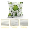thumbnail image 4 of Nawypu Envelope Closure Satin Pillowcase for Hair and Skin Pillowcase King Size Quirky Animal Frog Pattern Pillow Cases Cooling Satin Pillow Covers, 4 of 5
