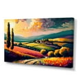 thumbnail image 2 of Designart "Radiating Sun Over The Plains III" Landscape Modern Canvas Print, 2 of 5