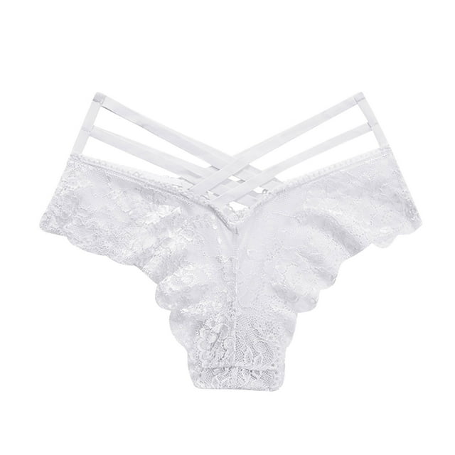 Mareep Culottes pour Femmes P-L Mode Aguichant Transparent Taille Basse String Culottes Dames